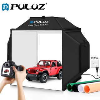 PULUZ Studio Box 40X40 CM กล่องถ่ายรูปสินค้า 40 เซนติเมตร พร้อมไฟ LED และฉากหลัง 4 สี กล่องไฟถ่ายภาพ