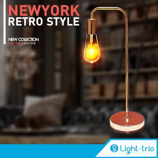 Lighttrio โคมไฟตั้งโต๊ะ Table Lamps ไฟตั้งโต๊ะ ไฟอ่านหนังสือ รุ่น FTT-NEWYORK - หลากสี (ไม่รวมหลอดไฟ)