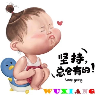 【wuxiang】สติกเกอร์ติดฝาชักโครก กันน้ํา มีกาวในตัว ลายตลก สําหรับห้องน้ํา