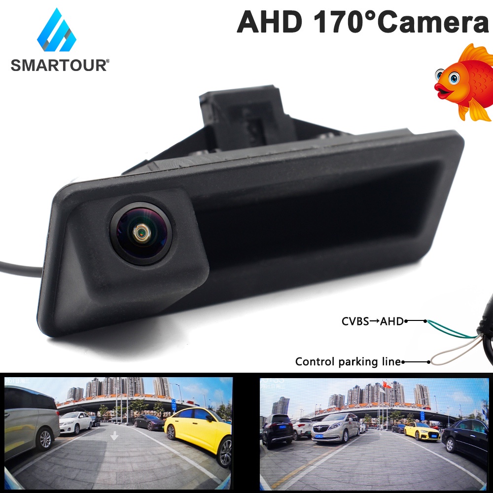 170° Fisheye AHD กล้องมองหลังรถยนต์สําหรับ BMW E82 E84 E90 E91 E92 E93 E60 E61 3 5 X5 X6 CCD Night V
