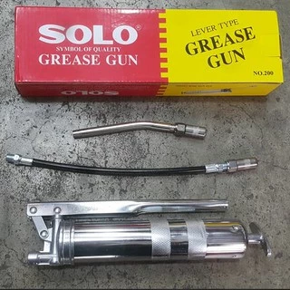 กระบอกอัดจารบี SOLO มีขนาด 200 cc , 400 cc , 600 cc พร้อมสายอ่อนและก้าน โซโล ปืนจารบี หัวอัดจารบี