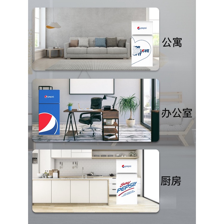 ตู้เย็นบ้านขนาดเล็กหอพักห้องเย็นตู้เย็นสองประตูสำนักงานให้เช่ามินิประหยัดพลังงานตู้เย็นขนาดเล็ก 7sSl