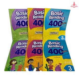 หนังสือเรียนและสมุดงานภาษาอังกฤษสำหรับเด็กและนักเรียนระดับประถมศึกษา—Primary School Students Childrens English Words Textbook Workbooks Exercise Book “Basic Reading 400 Key Words Level 1/2/3”
