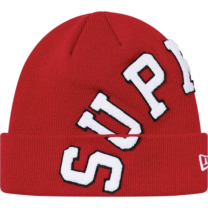 หมวกบีนนี่ Supreme New Era Big Arc สีแดง