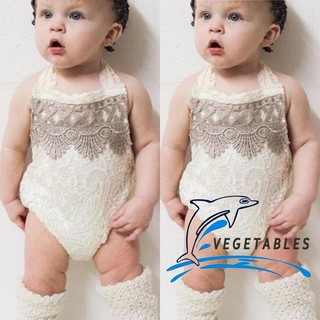 YTA-เด็กแรกเกิดทารกแรกเกิดลูกน้อยเด็กหญิงลูกไม้แต่งตัว Jumpsuit Romper Bodysuit Clothes Sunsuit