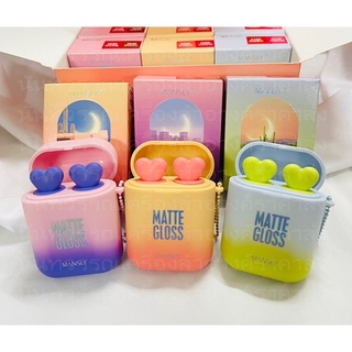 เซตละ50บาท ❌สุ่มสี❌ลิปแอร์พอร์ต ลิปกลอส เนื้อแมตต์กำมะหยี่ ไม่แห้ง เนื้อนุ่ม บางเบา