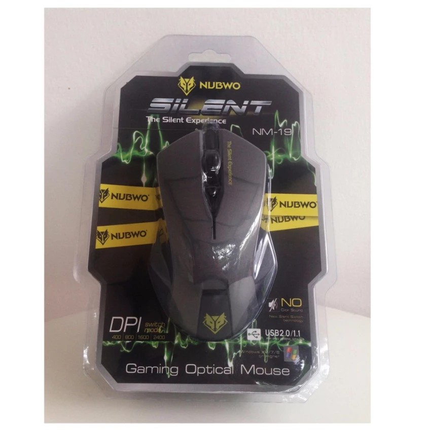 NUBWO NM-19 / Signo Mo-250 / 210 / 270 / 540 / 230 USB Mouse Gaming เมาส์ ไร้เสียงคลิ๊ก เสียงเงียบ SILENT