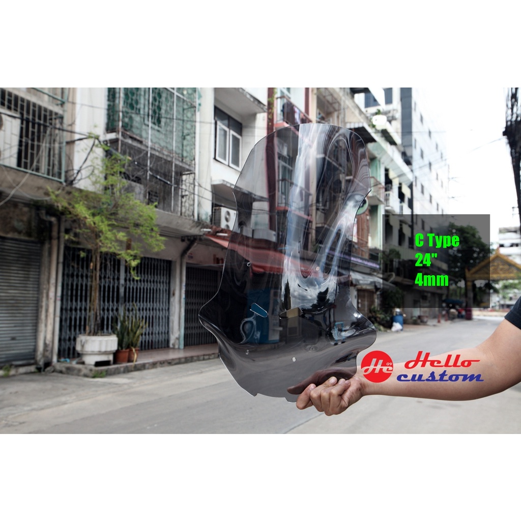 ชิวหน้า แต่ง ADV 350 สีดำมองทะลุ สีสโมค สีใส   -------- ADV350 - รูปที่ 2