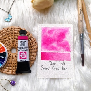 สีน้ำ Daniel Smith เกรดอาร์ตติส Series 1 สี Opera pink แบ่งขาย2ml.