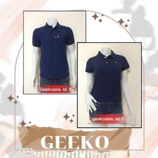 เสื้อโปโลกวาง Geeko แท้100% ชาย/หญิง ID5 สีกรม