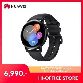 HUAWEI สมาร์ทวอช WATCH GT3 42mm Active Edition |จอ 1.32" AMOLED | วัดค่าSpO2 | AI Running Coach แบตนาน 7วัน-Black