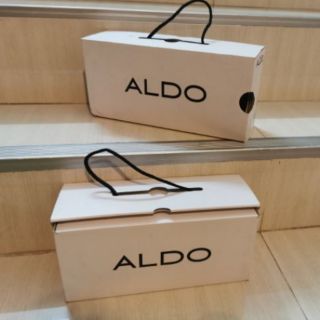 Aldo box กล่องรองเท้า กล่องของขวัญ กล่องรองเท้าแบรนด์เนม