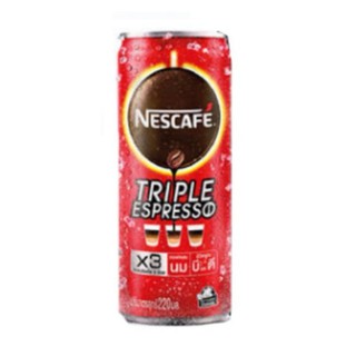 NESCAFE Triple Espresso220 เนสกาแฟ ทริปเปิ้ล เอสเพรสโซ่ ช็อต เนสกาแฟ Triple Espresso 3 ช็อตปริมาณ 220มล*หมดอายุ17/04/22*