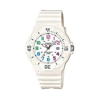 Casio Standard นาฬิกาข้อมือผู้หญิง สีขาว สายเรซิ่น รุ่น LRW-200H-7B