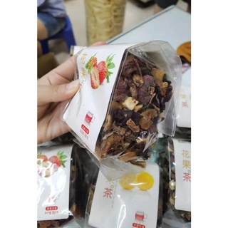 ชาผลไม้นานาชนิด（什锦水果茶）180gชาผลไม้ หมายถึง เครื่องดื่มที่ทำจากผลไม้หรือแตงและชาบางชนิด เช่น ชาพุทรา ชาลูกแพร์ ชาส้ม ชากล้