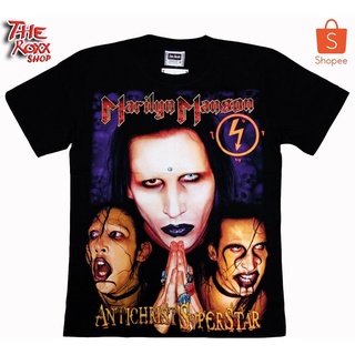 เสื้อยืดคอกลมเสื้อวง  Marilyn Manson SP-327 เสื้อวงดนตรี เสื้อวงร็อค เสื้อนักร้องS-4XL