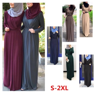 Eid Mubarak Kaftan Dubai Abaya Turkey ชุดแม็กซี่เดรส แฟชั่น สไตล์อิสลาม สําหรับชาวมุสลิม