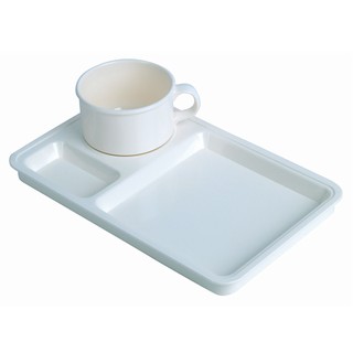 ชุดจานของว่างพร้อมถ้วยกาแฟ สีครีม บาสเก็ต 2561 Snack plate set with coffee cup, cream color, basketball 2561