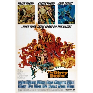 โปสเตอร์ The Dirty Dozen 12 เดนตาย ขนาด 11.5 X 16.5 นิ้ว (A3)