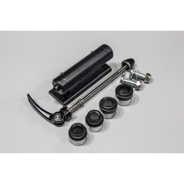 หัวแร็คจับตะเกียบจักรยาน สำหรับขนย้ายหรือวาง Hanuman Rack 3in1 รองรับแกน 9 12 15 พร้อมแกนปลด วัสดุ A