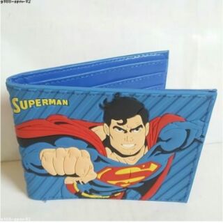 กระเป๋าสตางค์หนัง ลาย ซุปเปอร์แมน Superman ขนาด 4.5x3.5 นิ้ว