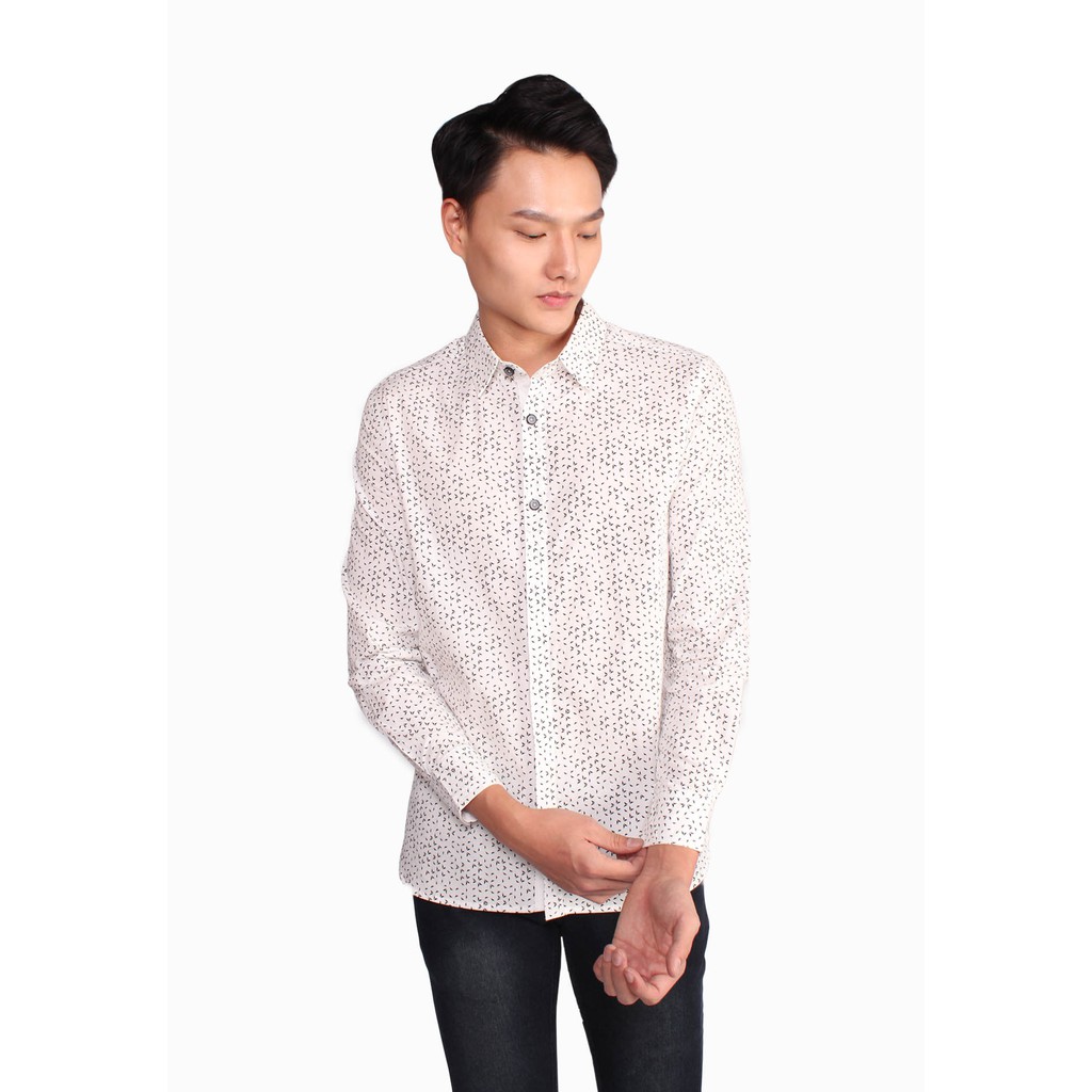 Soda เสื้อเชิ้ตแขนยาวคอปกกว้างสําหรับผู้ชาย SMB02026-A101911