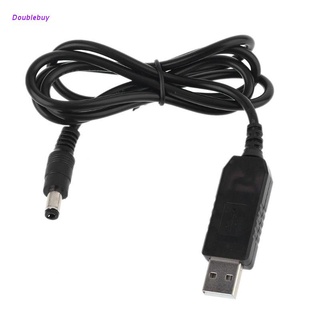 Doublebuy QC 3.0 USB เป็น DC 12V 1.5A 5.5x2.1 มม. สเต็ปอัพ สายเคเบิลพาวเวอร์บูสท์ สําหรับเราเตอร์ WiFi ไฟ LED และอื่น ๆ 12