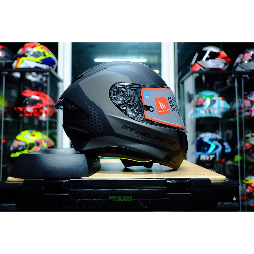 MT TARGO PRO หมวกกันน็อค MT คุณภาพดีจากสเปน ทรงสปอร์ต มีสปอยเลอร์