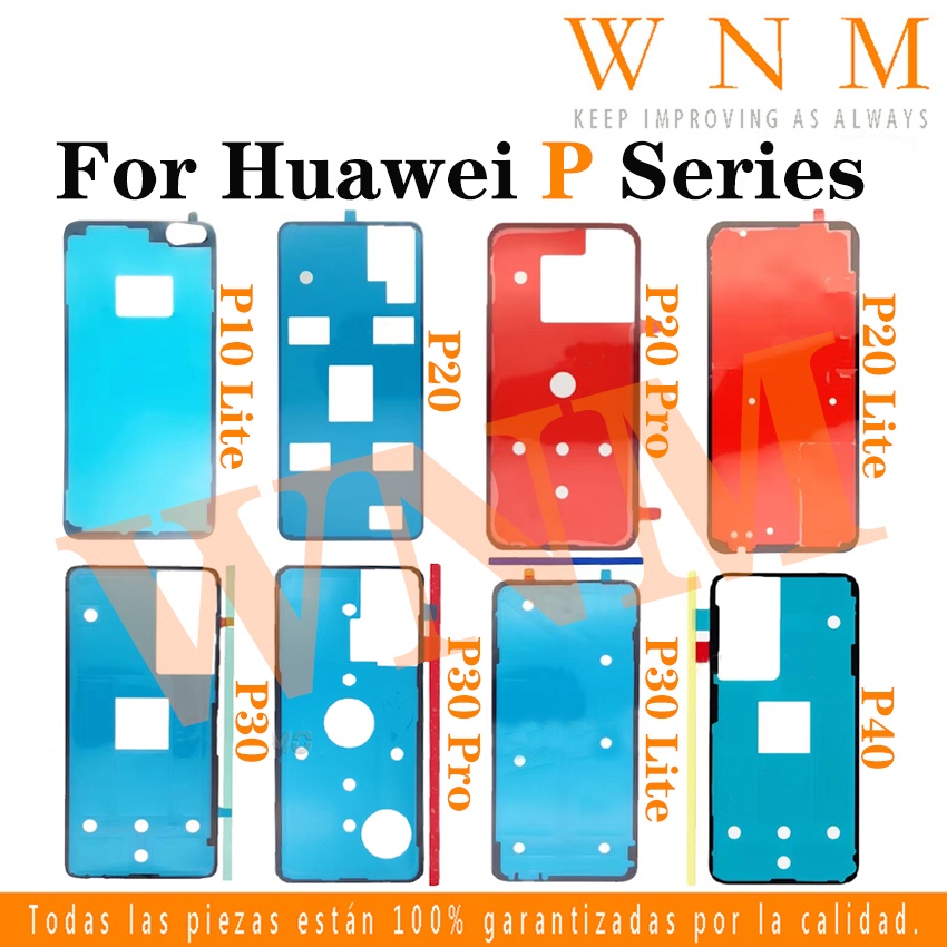 โทรศัพท์ฝาหลังแบตเตอรี่กาวเทปสําหรับ Huawei P10 P20 P30 P40 Lite Pro ฝาครอบแบตเตอรี่กล้องกาวสําหรับ 