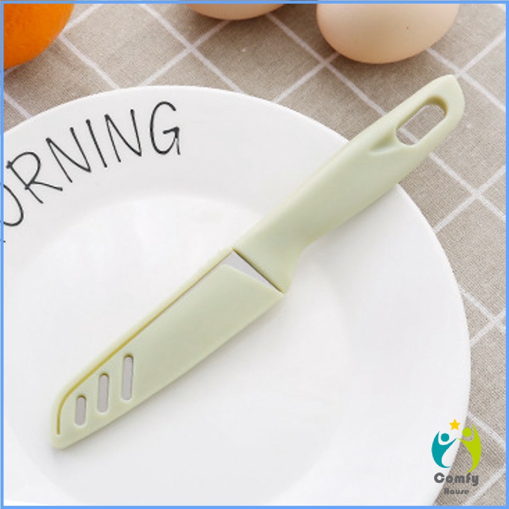 Comfy มีด มีดปอกผลไม้ มีดเล็ก มีสแตนเลส มีดหั่น มีดทำครัว มีดพกพา มีดหลากสี Fruit Knife - รูปที่ 4