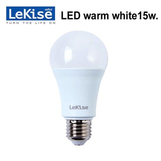 LEKISEหลอดไฟLED E27 A60 Warm White 15W