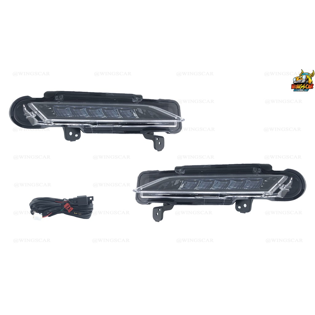 [ E-TAX ] ไฟตัดหมอก Toyota Yaris Ativ 2017 รุ่น INFINITE ไฟเดย์ไลท์ DRL Daylight ครบชุด