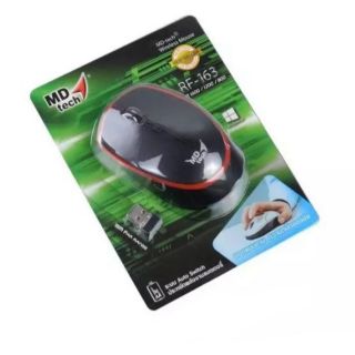 WIRELESS MOUSE RF-163 MD-tech USB เม้าส์ไร้สาย