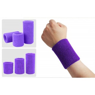 ผ้ารัดข้อมือ ซับเหงื่อ Aolikes Wrist Support Towel แบบ ไม่มีโลโก้ — สีม่วง