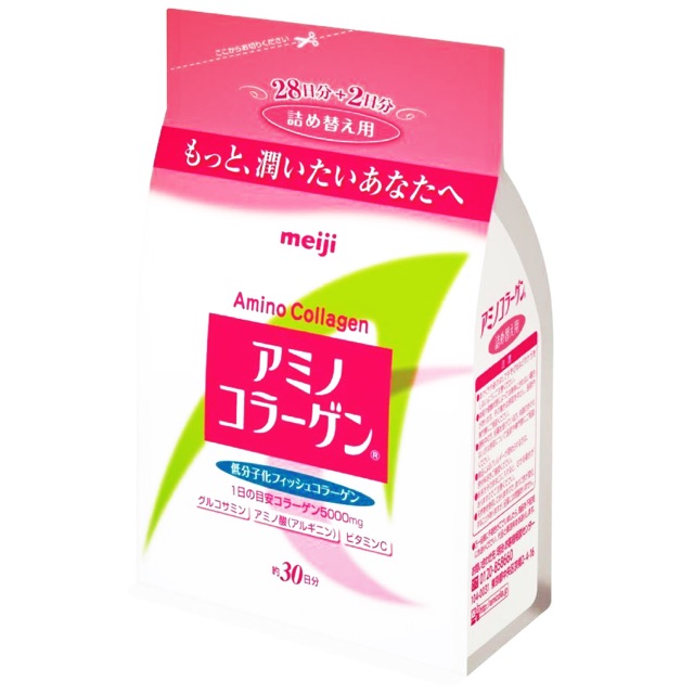 Meiji Amino Collagen ชนิดเติม 30 วัน  ✅พร้อมส่ง แท้💯