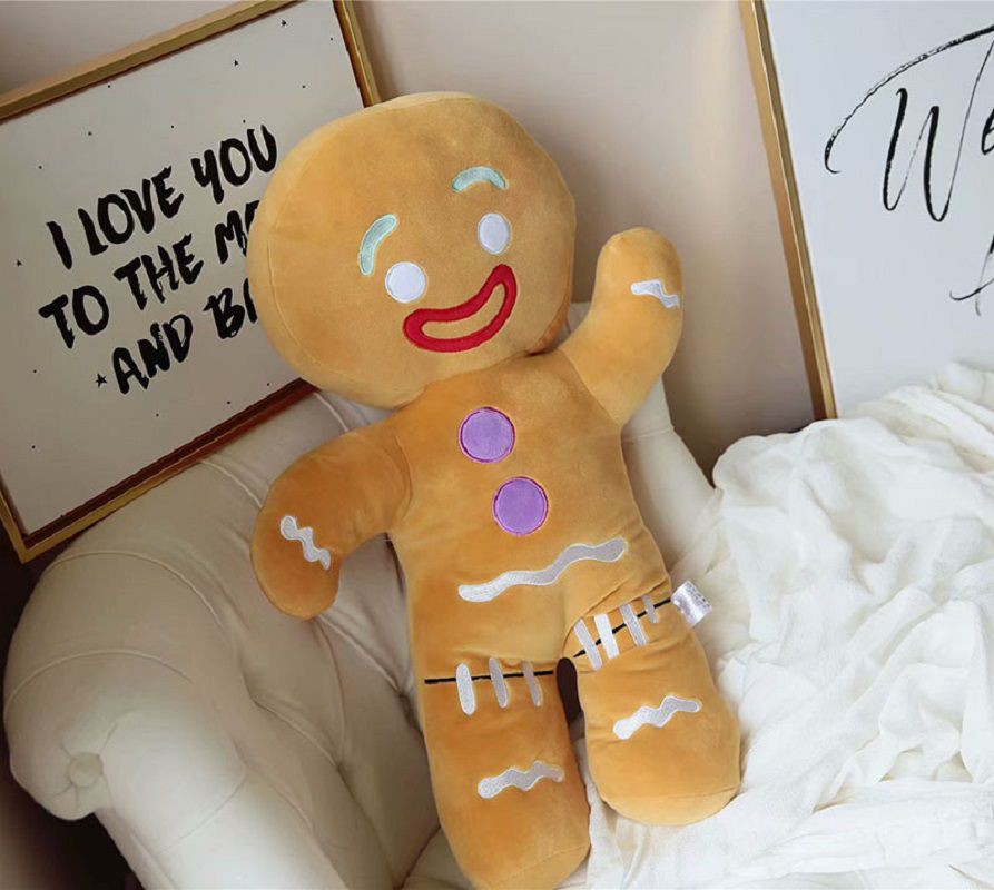 ตุ๊กตายัดนุ่น รูปมนุษย์ขนมปังขิง ขิง แบบนิ่ม เหมาะกับของขวัญ ของเล่นสําหรับเด็ก - รูปที่ 5