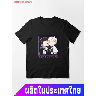 Appes Store COD BSD Bungou Stray Dogs Atsushi Nakajima And Ryuunosuke Akutagawa Essential T-Shirt เสื้อยืดพิมพ์ลาย เสื้