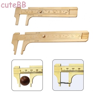 CUTE~Mini Brass Scale 80/100mm Sliding Gauge Vernier Caliper,Ruler Measuring-Tool New