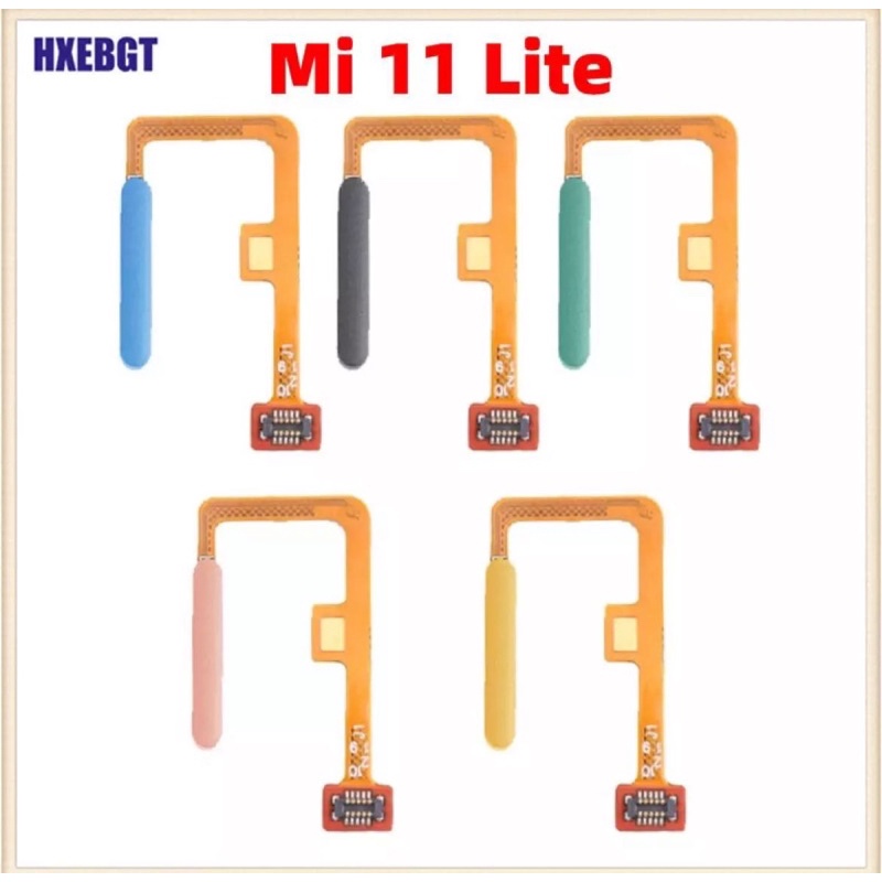 สายเคเบิลยืดหยุ่นสำหรับ Xiaomi 11 Lite / Xiaomi 11 Lite ปุ่มโฮมเซ็นเซอร์ลายนิ้วมือ