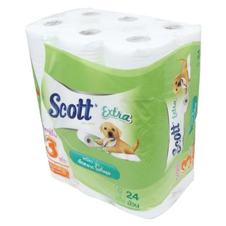 กระดาษชำระ SCOTT EXTRA SP JUMBO ROLL แพ็ก 24 ชิ้น สะอาด ปลอดภัยต่อการใช้งาน