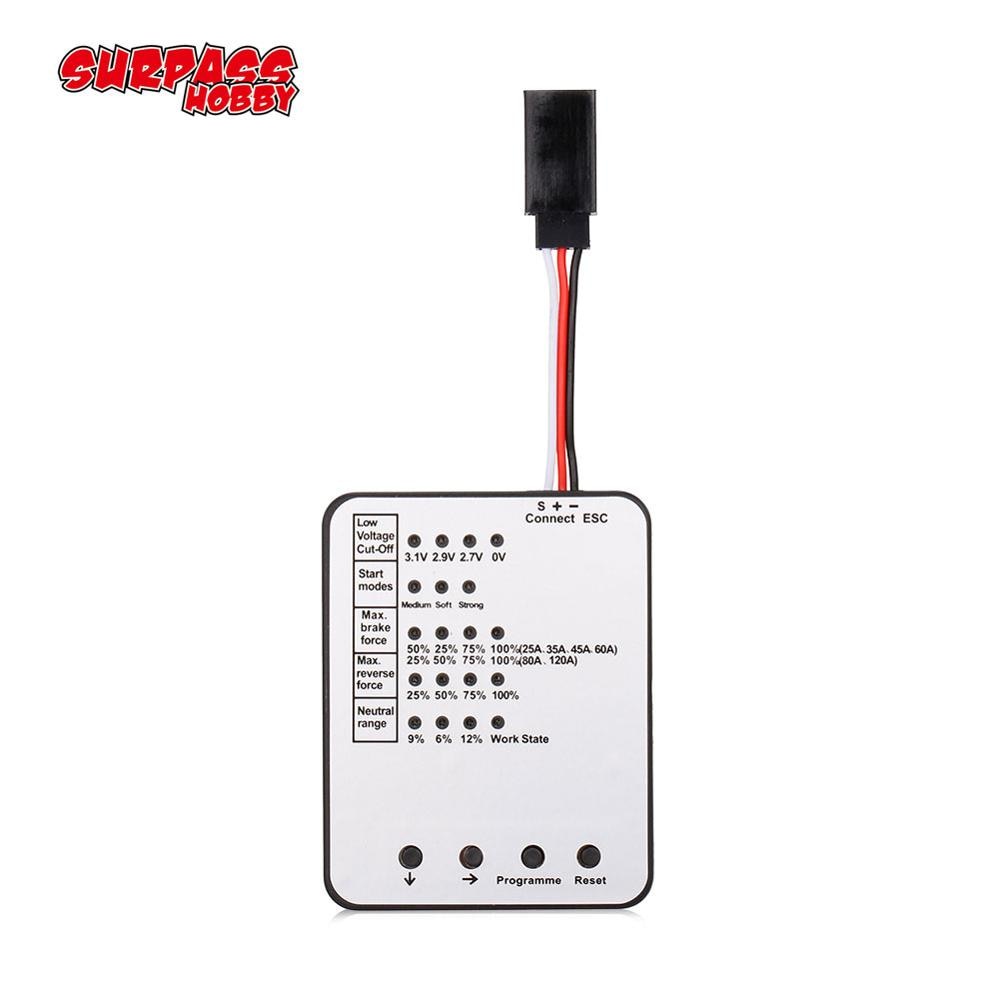 Surpass HOBBY การ์ดโปรแกรม คุณภาพสูง สําหรับรถบังคับ ESC Brushless Electronic Speed Controller