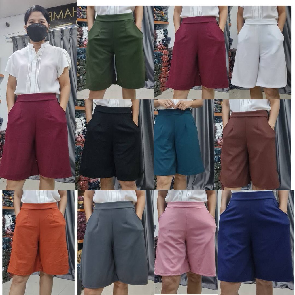 (โปรพิเศษวันนี้)  A8 ผ้าวูลเวฟ ทรงกระบอกใหญ่ 4 ส่วน หน้าเรียบ หลังยางยืด สำหรับผู้หญิง ขนาด เอว 30-50 นิ้ว