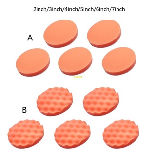 Youn แผ่นฟองน้ําขัดเงา ทําความสะอาดล้อรถยนต์ 2 นิ้ว 3 นิ้ว 4 นิ้ว 5 นิ้ว 6 นิ้ว 7 นิ้ว