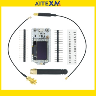 SX1276 SX1278 ESP32 LoRa 868MHz / 915MHz / 433MHz 0.96 นิ้ว Blue OLED Display Bluetooth WIFI Kit 32 Development Board