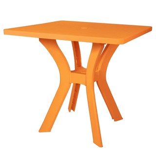 Chair table PLASTIC TABLE PIONEER PN9144 ORANGE Outdoor furniture Garden decoration accessories โต๊ะ เก้าอี้ โต๊ะพลาสติก