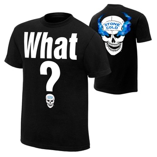 เสื้อยืด ผ้าฝ้าย พิมพ์ลาย Wwe Stone Cold Steve Austin สไตล์เรโทร สําหรับผู้ชาย DGDS59203