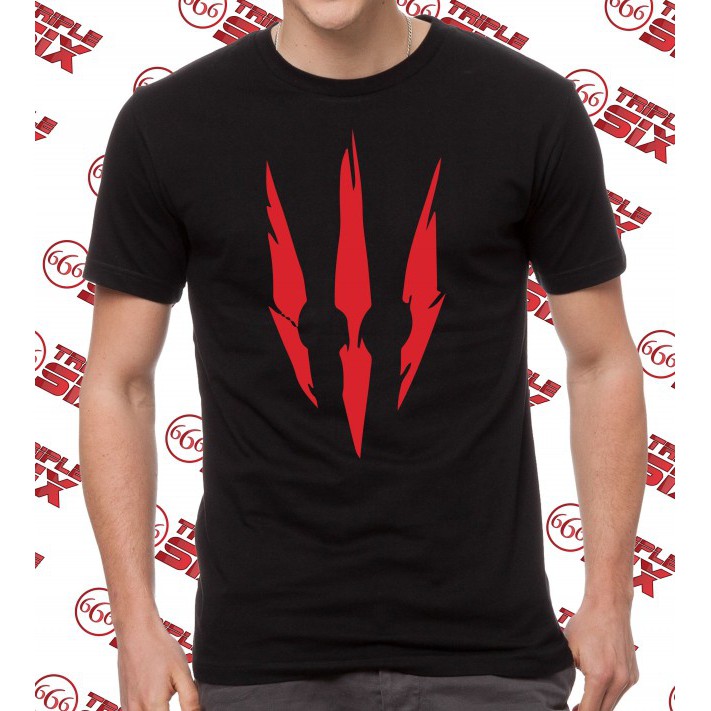 เสื้อยืดโลโก้ Withcer 3 Wild hunt