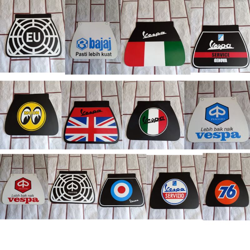 Kepet vespa mudflap vespa หลังเร็ว