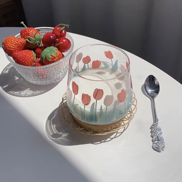 ❤️พร้อมส่ง❤️แก้วทิวลิป ของแต่งห้อง minimal