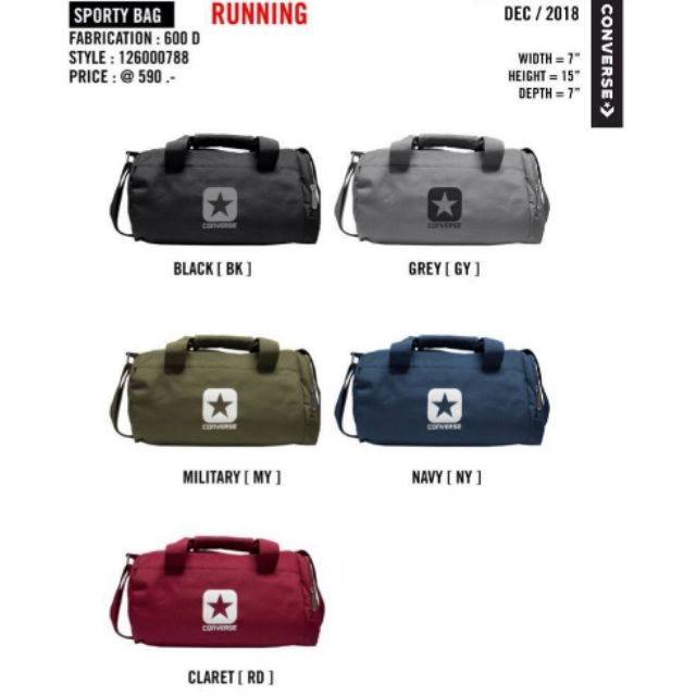 (ลิขสิทธิ์​แท้)​กระเป๋าConverse  sporty bag ราคา690 ลดเหลือ 559-